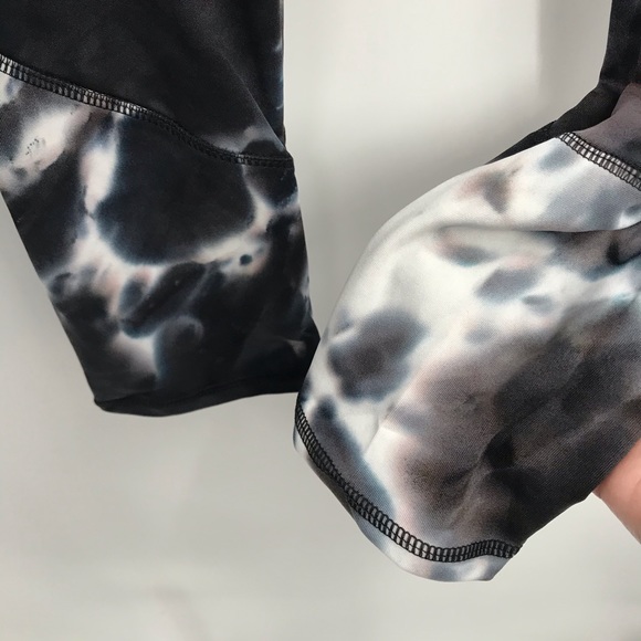 🆕Jogger Legging & Jacket Set w/Pockets Lounger Black & White Tie Dye - Picture 3 of 16